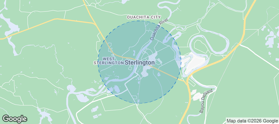 Sterlington Airbnb map